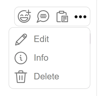 Reply to and interact with messages screenshot